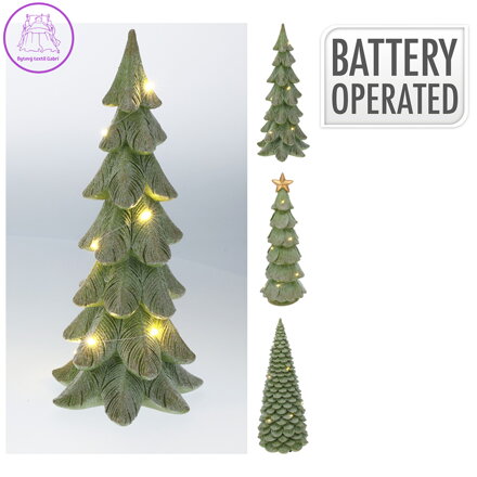 Vánoční stromek s LED osvětlením 29 cm (mix 3 vzorů)