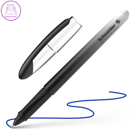 Roller bombičkový SCHNEIDER Voyage Black and White - modrá náplň