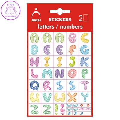 Samolepky Písmena scrapbook A-Z (14 mm)