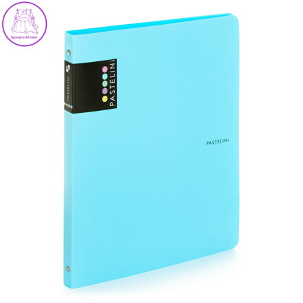 Pořadač PP 4-kroužkový PASTELINI A4 / 2 cm - modrý