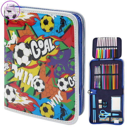 Výtvarná sada / velký penál 36 ks - Football