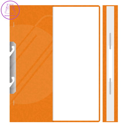 Rychlovazač A4 RZP - závěsný poloviční, PŘESPÁN - oranžový