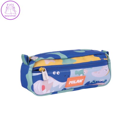 Obdélníkový penál 2-zipový MILAN série Blue Odyssey