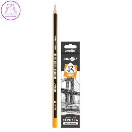 Tužka grafitová JUNIOR trojhranná - tvrdost HB (č.2)