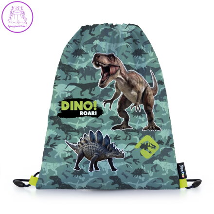 Sáček na cvičky Dino