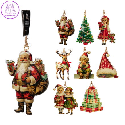 Vánoční retro figurky 10 cm, mix /1ks