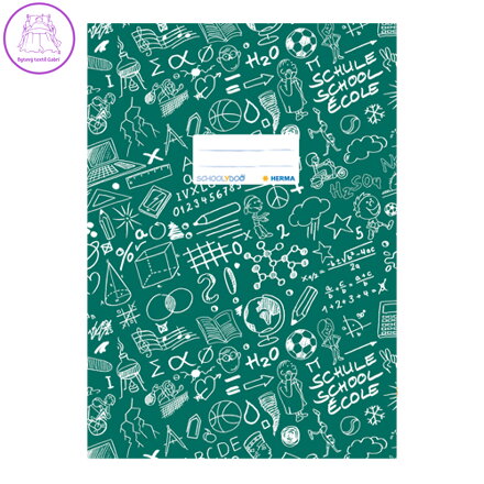 Obal na sešit Schooldoo A4 tm.zelená / 1ks
