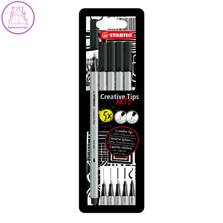 Kreativní set STABILO Creative Tips 5 ks sada - černá