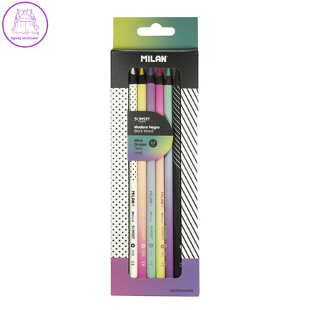 Pastelky MILAN kulaté Sunset 6 ks