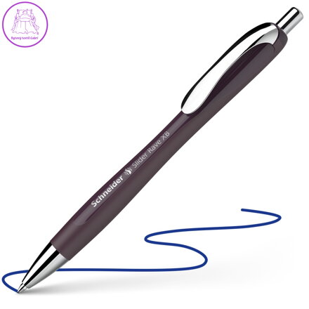 Kuličkové pero Schneider Slider Rave XB Plum - modrá náplň