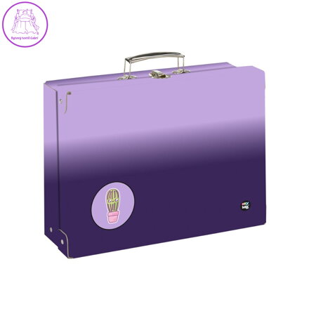 Kufřík lamino hranatý A4 OXY NEXT Ombre Purple