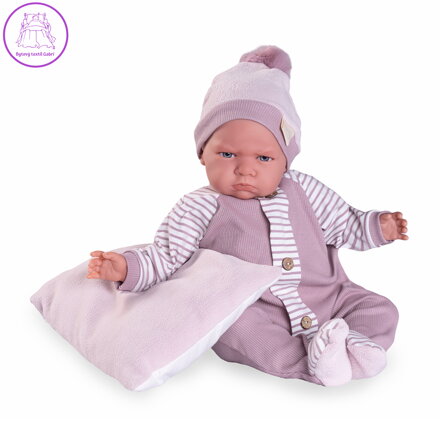 Panenka - novorozená Berta v pyžamu, 52 cm