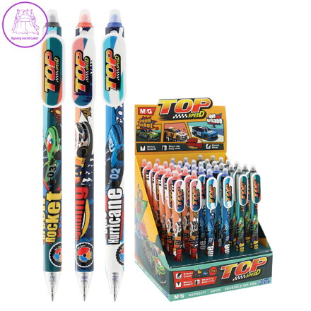 Pero gelové /gumovací M&G iErase Top Speed, hrot 0,5mm - modrá náplň