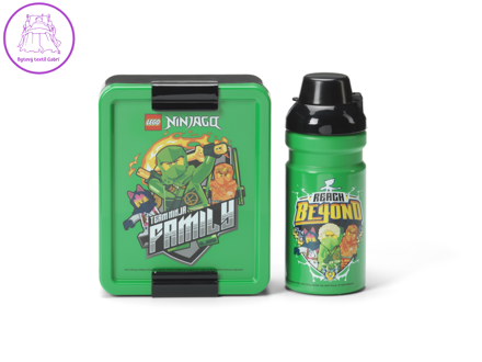 LEGO Ninjago svačinový set (láhev a box) - zelená