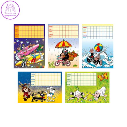 Rozvrh hodin s podložkou Akim