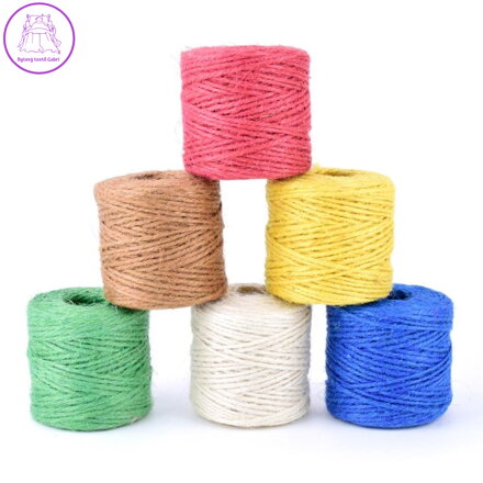 Špagát jutový 100g (mix barev)