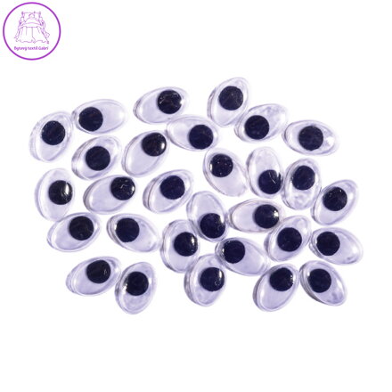 Dekorace pohyblivé oči 30 ks 10 mm