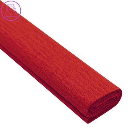 Krepový papír JUNIOR 200x50 cm - tm. červený 08