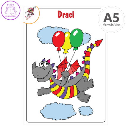 Omalovánka A5 - Draci