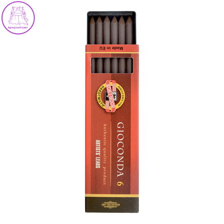 Kresba sépie KOH-I-NOOR - tmavě hnědá 6 ks, 5,6 mm