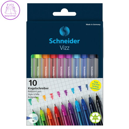 Kuličkové pero Schneider Vizz M - sada 10 kusů