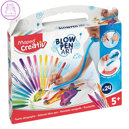 Sada Maped Creativ Blowpen Pop´Art fúkacie pero - 24 farieb