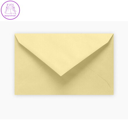 Barevná obálka 120 x 195 mm, žlutá 6ks