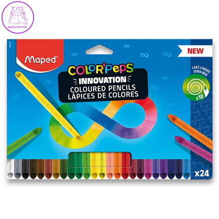 Pastelky bezdřevé MAPED - COLOR`PEPS INFINITY 24 ks