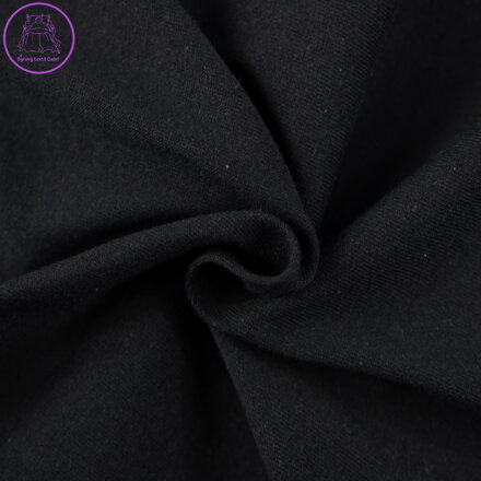 Jersey prostěradlo černé