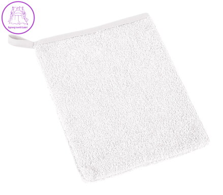 Froté žínka 17x25 bílá