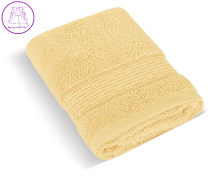 Froté osuška 70x140cm proužek 450g světle žlutá
