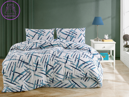 Flanelové povlečení 140x200, 70x90 Orlex blue