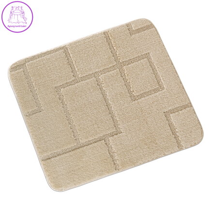 Předložka před WC 60x50cm Obdélníky smetanové