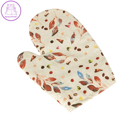 Kuchyňská chňapka lístečky barevné