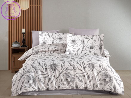 Francouzské povlečení Satén 240x200, 70x90cm Amanda white