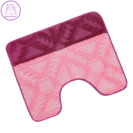 Předložka před WC 60x50cm Geometrie růžová