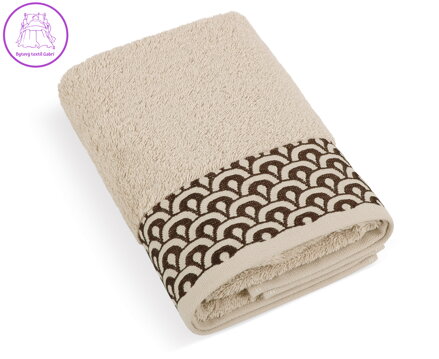 Froté ručník Krajka 50x100cm 500g béžová