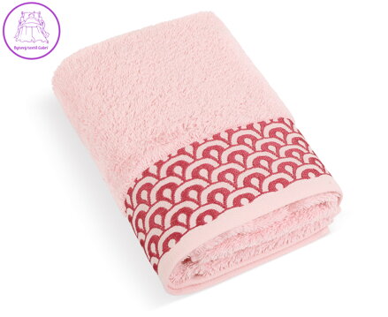 Froté ručník Krajka 50x100cm 500g růžová