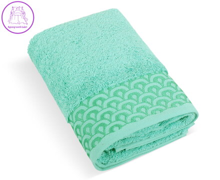 Froté osuška Krajka 70x140cm 500g tyrkysová
