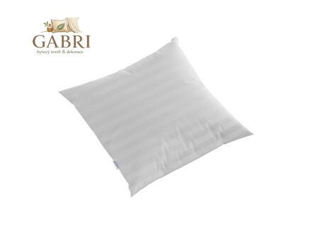 Povlak saténový proužek  50x70cm šedý