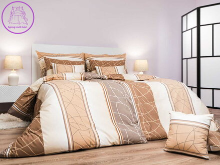 Povlečení bavlna Bruno opál 140x200, 70x90 cm II.jakost