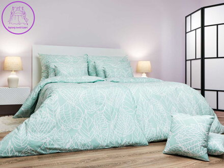 Povlečení bavlna Max mentol 140x200, 70x90 cm II.jakost