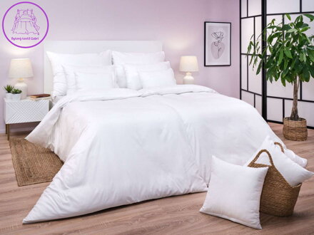 Povlečení bavlna Bílá UNI 140x200, 70x90 cm II.jakost
