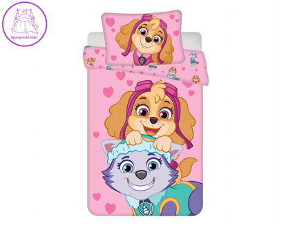 Povlečení do postýlky Paw Patrol 526 baby 100x135, 40x60 cm