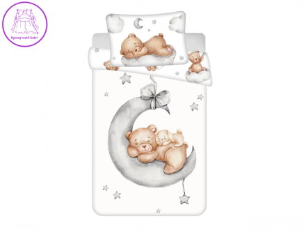 Jerry Fabrics Povlečení do postýlky Medvídek Ribbon baby 100x135, 40x60 cm