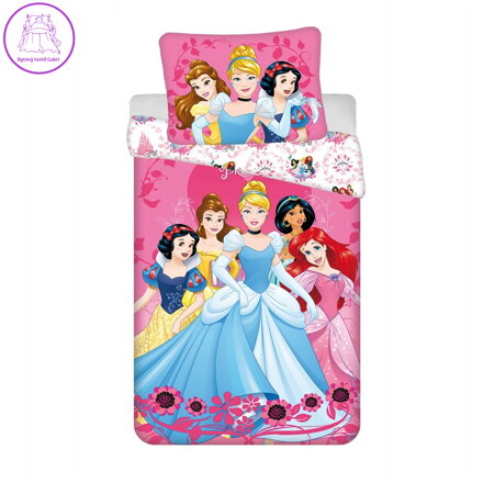 Jerry Fabrics Povlečení Princezny Heart 140x200, 70x90 cm
