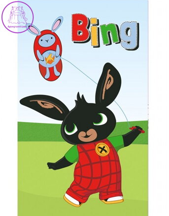 Carbotex Dětský ručník Zajíček Bing Pouštění draka 30x50 cm