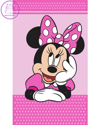 Carbotex Dětský ručník Minnie Hvězdná přání 30x50 cm