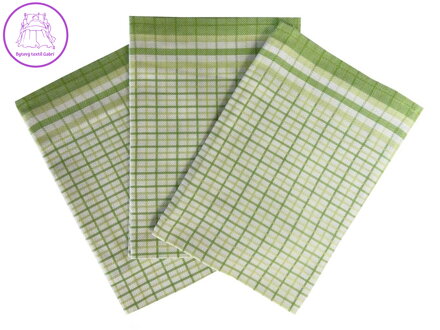 Svitap Utěrka Bambus 50x70 cm Kostka malá zelená 3 ks