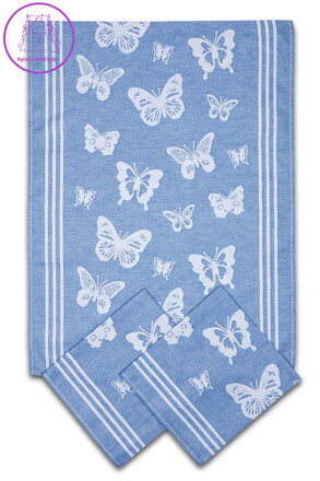 Svitap Utěrka Extra savá 50x70 cm Motýlci modrá 3 ks